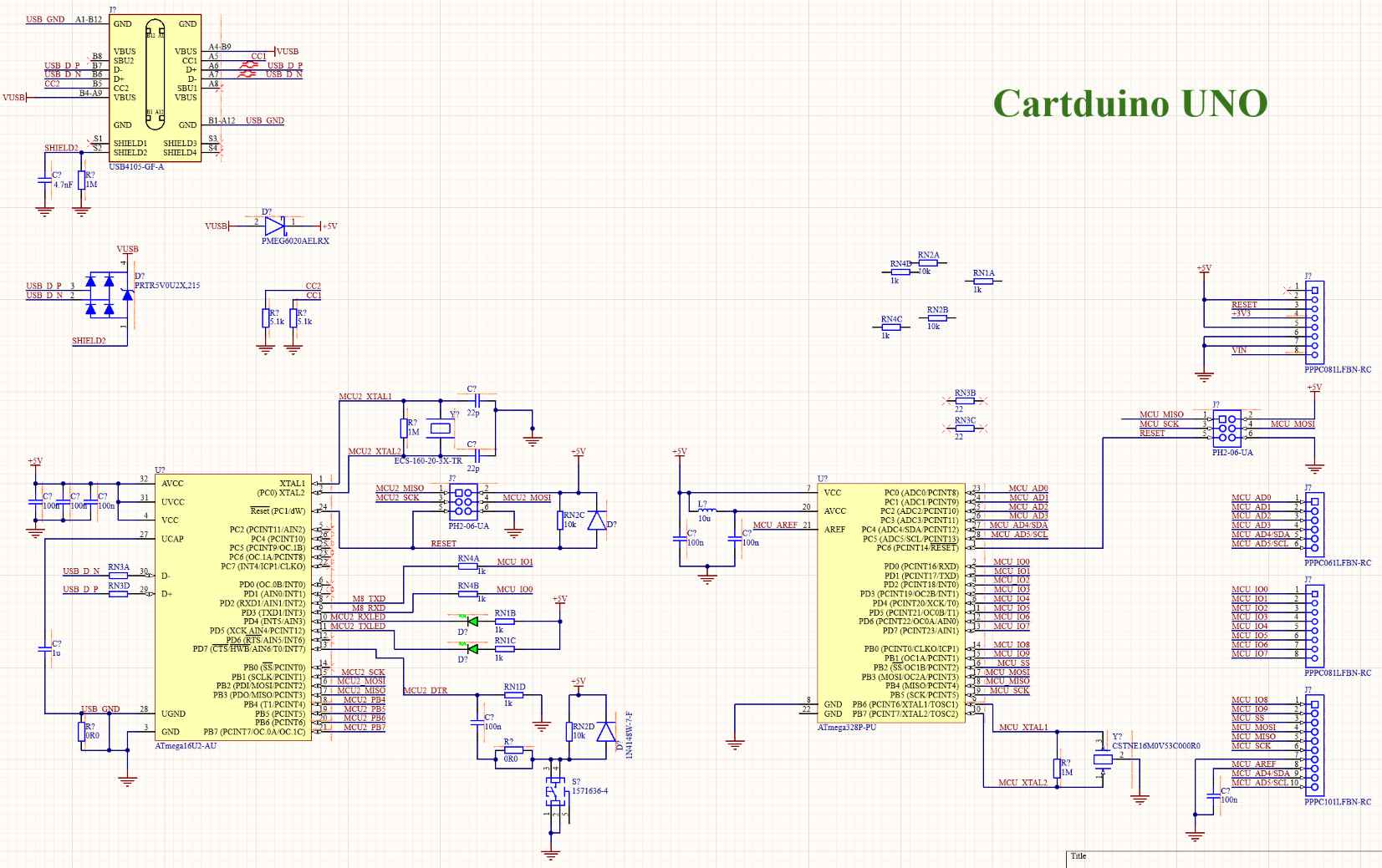 Unfinished Schematic of CartDuino 001