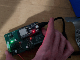 Lights demonstrating the inertial measurement unit